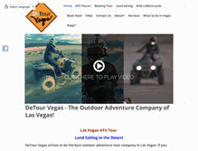 Tablet Screenshot of detourvegas.com